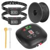 Dog Fence System Pet Containment System with 9 Adjustable Levels 2 Recivers IPX8 Waterproof Rechargeable Underground Fence for Small Medium Large Dog