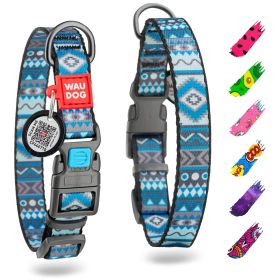 Nylon Dog Collar Adjustable Dog Collar 14-23 in Neck x 1 in Wide for Large Small & Medium Dogs Breakaway Puppy Collars Boy & Girl Dog Collars wit