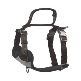 PETMARVEL Adjustable Embroidered Stylish Dog Harness (Option: Grey-Large)