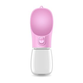 Portable Drinking Cup For Pets (Option: Pink-350ML)